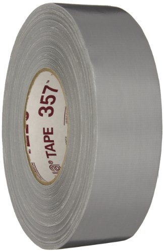 Nashua 357 Polyethylene Coated Cloth Premium Grade Duct Tape, 13 mil Thick, 55 m Length, 48 mm Width, Silver