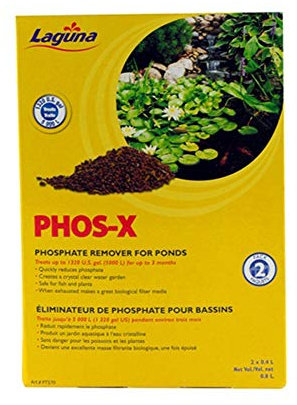 Laguna Phos-X Phosphate Remover, Water Treatment , 2-Pack, Net Vol. 0.8 L