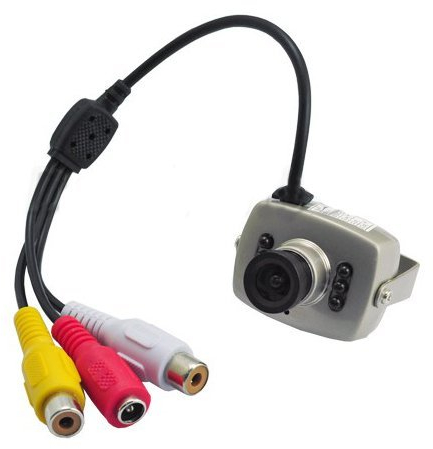 BW® mini videocamera con cavo circuito chiuso di sicurezza videocamera nascosta visione notturna a infrarossi (obiettivo regolabile)