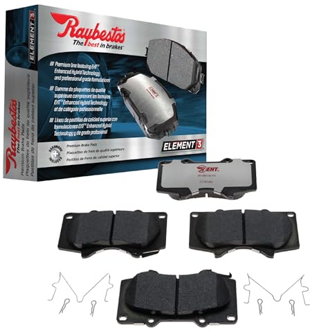Raybestos Element3 EHT Replacement Rear Brake Pad Set for Select 2008-2017 Honda Accord, 2009-2014 Acura TSX