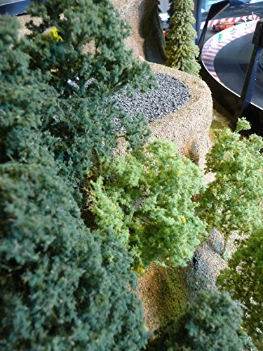12-STÜCK Modellbau Baum NATURBÄUME aus SEEGRAS 15cm für H0