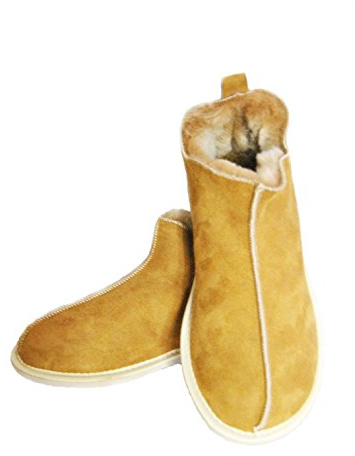 Merino Wool VENTE ! CANDY Pantoufles en peau de mouton Pantoufles en laine de châtaignier. Véritables pantoufles parfait pour le cadeau. Chaussons pour les bottines, Chaussons pour femme (37 EU)