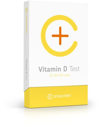 Kit de análisis de vitamina D de CERASCREEN - Mida los niveles de vitamina D y detecte carencias con el autotest de uso doméstico | Laboratorio certificado | Recomendaciones concretas de actuación