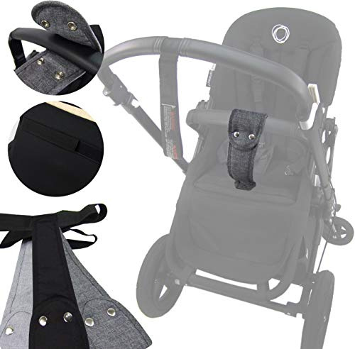 BAMBINIWELT hochwertiger Schrittgurt, Rutschgurt für Kinderwagen, Haltegurt für Bugaboo Cameleon, Donkey, Fox (schwarz)