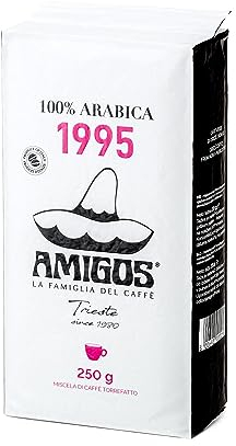 Amigos Caffè - Qualità 100% Arabica macinata per moka in confezione da 250 g