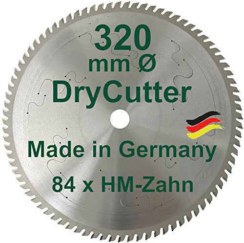 Hartmetall Sägeblatt Dry-Cutter 320 x 25,4 mm 84 Zähne Alusägeblatt Metallsägeblatt für Aluminium Kunstoff Stahl Edelstahl für Kreissäge Kreissägen Tischkreissäge