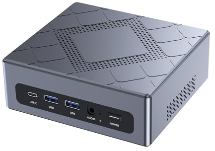 NiPoGi CK10 Mini PC Ιntel Core i5-12600H(12C/16T/Max 4,5GHz/18MB Cache) 32Go DDR4(16+16Go) 1TB M.2 NVMe SSD Tour PC 4K Triple Display(2*HDMI+VGA)/WiFi6/BT5.2/RJ45/Type C pour Bureau Éducation