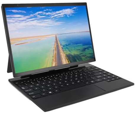 2 in 1 IPS 2.2K da 14 Pollici Con Tastiera Retroilluminata a Levitazione Magnetica per Studenti, Laptop Aziendale Tablet WiFi Dual Band 2.4G 5G (16GB+512GB)