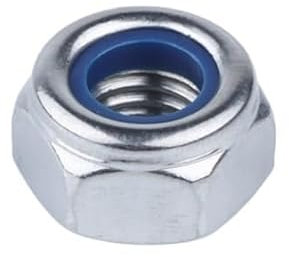1/2/5/10/20/50 Stück DIN985 M2-M16 Selbstsichernde Kontermutter aus verzinktem Kohlenstoffstahl Kontermutter Slip-Nylon-Sechskantmutter (Color : Galvanized, Size : M16-1Pcs)