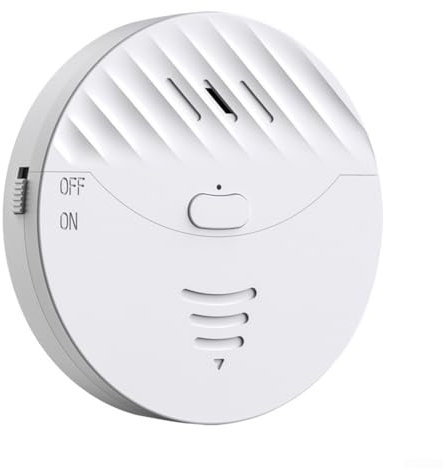 Lecreatekit Smart Window Alarm, Efficient Home Monitoring Device Smart Window Glass Break Alarm Integrated, For Warning-Burglars Intruder Home Security Alarm(White)