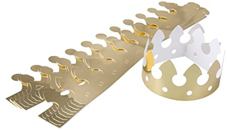JOINPAYA 12stücke Goldene Papier-kopfbedeckung Junge Mädchen Geburtstag Feenhut Für Jungen Mädchen Shower Kopfschmuck Festlich Für Fotos Party Zubehör
