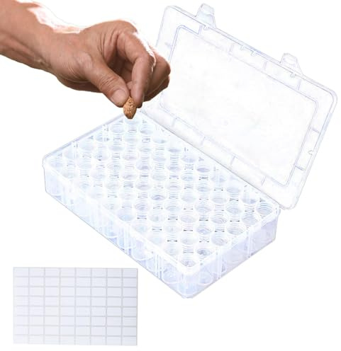 Samen-Aufbewahrungsbox – Samen-Aufbewahrungsbehälter, Garten-Samen-Aufbewahrungsbehälter | 60/24 Fächer, Transparenter Samenaufbewahrungs-Organizer Mit Deckel, Samenbehälter-Aufbewahrung Mit Etiketten
