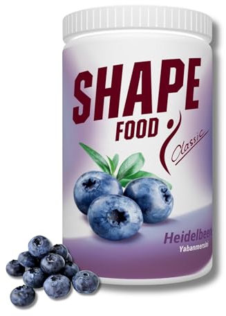 Shapefood Heidelbeere Shake Mahlzeitenrsatz aus der Ernährungspraxis - Geschmacksieger 1999-2024 - Eiweiß Pulver - 28 Portionen