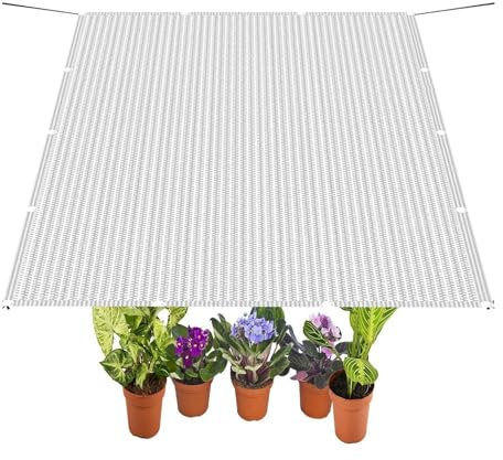 Sonnensegel Atmungsaktiv mit Ösen 100 x 220 cm HDPE Rechteckig UV Schutz Sonnenschutz Wetterschutz Markisenstoff Sonnenschutz Markise für Außenbereich, Garten, Weiß