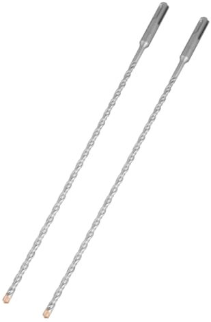 Hilpaty Foret SDS Plus 6x350mmx2 Professionnel Forets à Béton avec 4 Tranchants en Carbure et Double Hélice - Idéal pour Percer Dans le Béton, Brique, Pierre, Maçonnerie