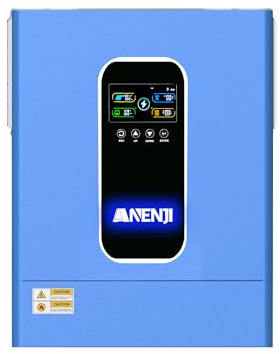 11KW Hybrid Wechselrichter 48V, Parallelfähig für 3-Phasen-Netze (max. 6 Einheiten) DC 48V zu AC 230V, 160A MPPT Solar-Laderegler für Blei- und Lithium-Batterien geeignet für Haushalte