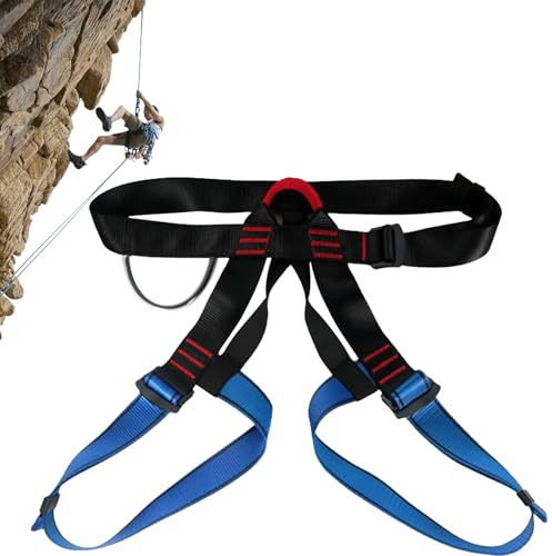 Imbracatura Da Arrampicata Per Uomini,Imbracatura Da Arrampicata Semi-Corporale | Attrezzatura Outdoor Rinforzata, Imbracatura Confortevole Per Alpinismo, Blocco E Soccorso