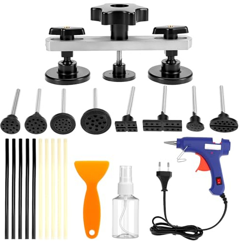 QWORK® Kit di Riparazione ammaccature Senza verniciatura per Auto, rimozione ammaccature dalla carrozzeria, Riparazione Senza verniciatura per Auto, Camion e Altro