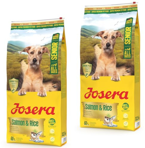 Josera Senior Salmon & Rice 2 x 12,5 kg Trockenfutter für Hunde