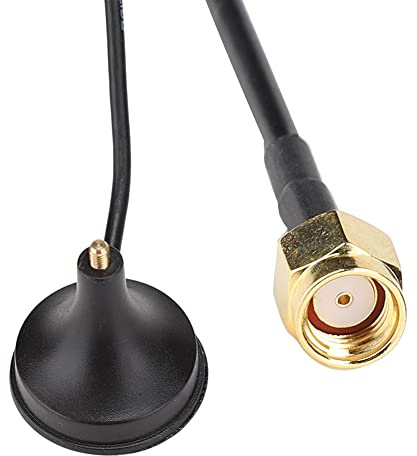 Yosoo Antenna WLAN, DualBand 2.4GHz, Guadagno 8DBi, Base Magnetica, Connettore SMA per Router e Dispositivi Industriali (10 metri di lunghezza)