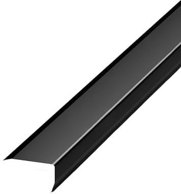 Coayuou Corniere Alu Baguette Murale Angle 100cm* 3 Pièces Baguette Finition Mur Protection Des Bords De Carrelage, Durable Pour Votre Salle De Bain Ou Cuisine(Schwarz,8 * 15mm)