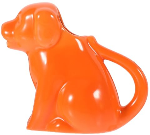 SECFOU Brocca in Terracotta Arancione a Forma di Animale con Manico, Resistente dal Flusso Fluido, per Bar e Pranzi di Festa