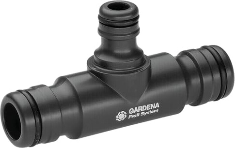 Gardena Profi-System T-koppling: Adapter för Profi-System till Original Gardena System för högre genomflöde (2835-20)