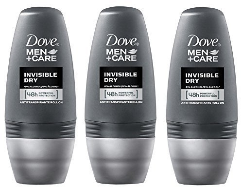 Dove Men Invisible Dry 48hr Anti-perspirant Deodorant Roll-on 50ml (1.7 Fluid Ounce). (Pack of 3) by Dove