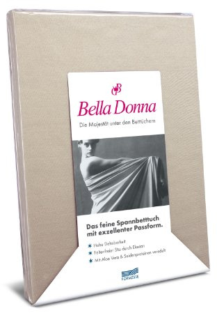 Spannbettlaken Bella Donna Jersey für Matratzen & Wasserbett 200 x 220-240 cm Champignon