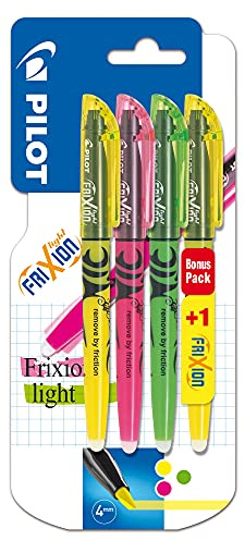 Pilot 4136B4 Frixion Highlighter Promotion 4-pack gulgrön, rosa och gul