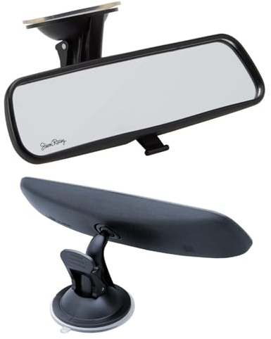 Simoni Racing MIR Specchietto Retrovisore Universale, Specchietto Retrovisore Auto Antiriflesso per Interni, Specchietto Universale con Ventosa per Auto, Furgone, Camion, Suv