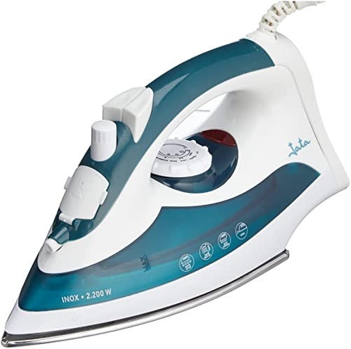 Jata PL120 Plancha de Vapor, Suela Acero Inoxidable, 2200 W, Vapor vertical y regulable, Golpe de vapor 60 g/min, Termostato regulable de temperatura, Autolimpieza