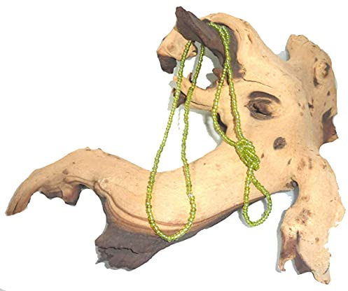 SSH-Design - lange Kette - Knotenkette - hellgrün -