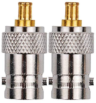 OxoxO BNC Female to MCX Male RF Coax Adapter Connector for SDR Rio DSO Portable Digital O'Scope Scope Probes Mini Oscilloscope (2 pcs)