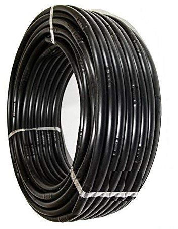 Suinga Tuyau d'arrosage goutte à goutte 16 mm 100m, Espacement de 35 cm entre les goutteurs, noir