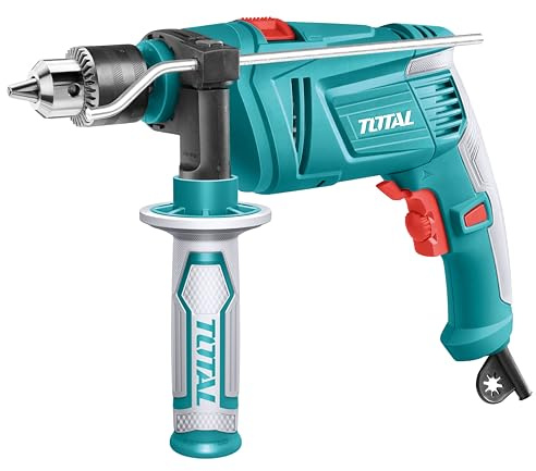 TOTAL - Trapano a percussione 850W con mandrino senza chiave da 13 mm e funzione martello per calcestruzzo