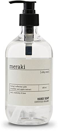 Meraki Silky Mist Bio Handseife Flüssig | Hand Soap mit natürlichen Inhaltsstoffen | Handseife Bio Flüssig für tägliche Handwaschmittel | Flüssigseife & Duschgel - Perfekt für Handwash
