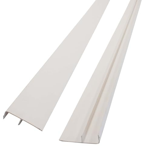 PROTEKTOR Abdeckprofil Hart-PVC Drainage Sockel 250cm 10 Stück Weiß