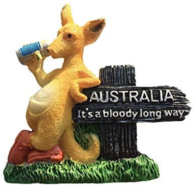 Australien 3D Kangaroo Kühlschrank Magnet Resin Travel Souvenirs, handgemachte Home & Kitchen Dekoration Australien Kühlschrank Magnet Sammlung Geschenk