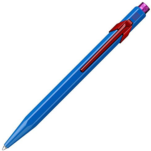 Caran d'Ache 849.534 Kugelschreiber Claim Your Style Kobaltblau Limitierte Edition mehrfarbig,1 Stück (1er Pack)