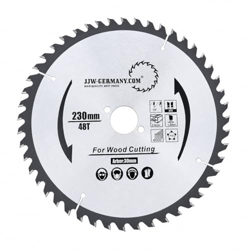HM - Sägeblatt 230 x 2,5 x 30 mit 48 HM Zähnen WZ, Industriequalität nach DIN EN 847-1