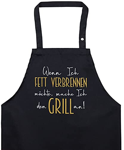 EXPRESS-STICKEREI Roligt grillförkläde med slogan broderat – förkläde för män/kvinnor – justerbart matlagningsförkläde med ficka köksförkläde broderat – bästa vän födelsedagspresent grillmästare