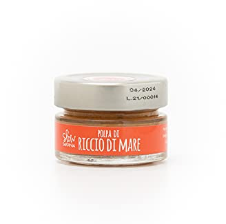 Slow Sardinia - Polpa di Riccio di Mare, 110g, Prodotto Tipico Sardo, Ideale per Spaghetti e Crostini, Ottima con Vermentino di Sardegna, Uova di Pesce, 2 Confezioni da 55 g