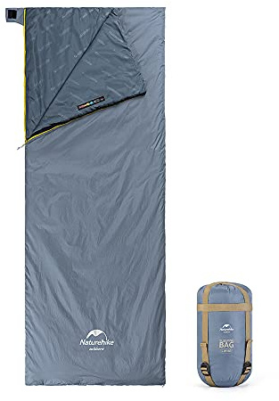 Naturehike Schlafsack,Deckenschlafsack für Erwachsene und Kinder Leichte wasserdichte Camping Sommerschlafsack (Blau XL)