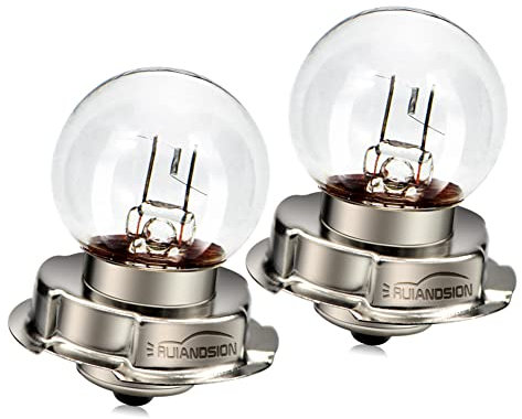 Ruiandsion P26S Halogenlampen, P26S 15W Motorrad Scheinwerfer 12V Warmweiß Ersatz für Moped Motorrad Motorrad Scheinwerfer