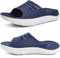 KuaiLu Sandali di Recupero Uomo con Comode Ortopediche Fascite Plantare Supporto Arco Ciabatte Aperte Leggero Sportivi Ciabatta Estive Mare Spiaggia Piscina Doccia Sandalo Blu Bianco 45