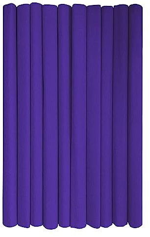 Interdruk - Crepe Paper Rolls for Kids, DIY and Decorations - Pack of 10 Reels (50cm x 200cm, 28g/m2) - 15 Violet