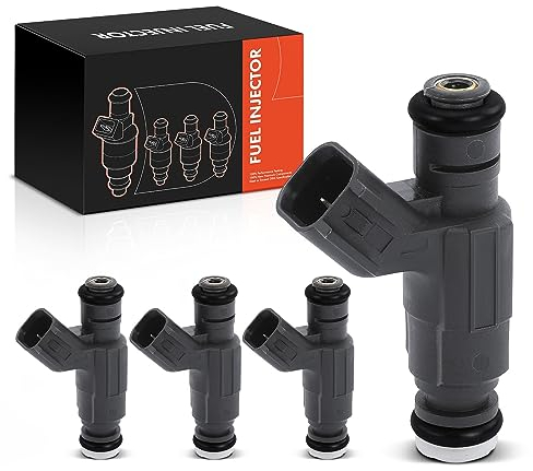 Frankberg Lot de 4 injecteurs d'injecteurs compatibles avec M.i.n.i One R50 R53 1.4L 1.6L 2001-2006 M.i.n.i Cooper R50 R53 1.6L 2001-2006 Replace# 13531487607