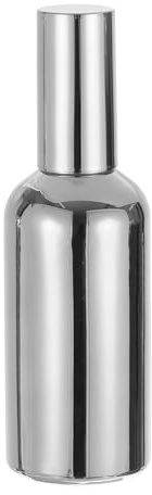 sourcing map Cocktail Sprayer 100ml(3.4oz) Glass Martini Bar Mister Vermouth Spritzer Spray Bottle Perfume Refillable Sprayer, Silver Tone