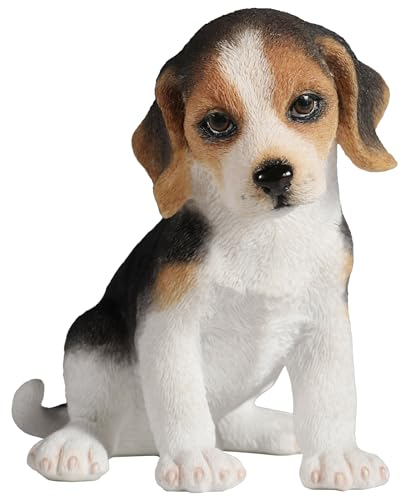 Veronese Design Figur sitzender Beagle-Welpe, Kunstharz, handbemalt, 9,5 cm, WU78158AA